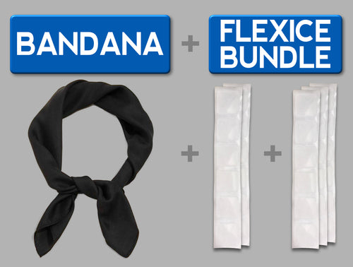 Ice Bandana & FlexIce Bundle - Classic Black
