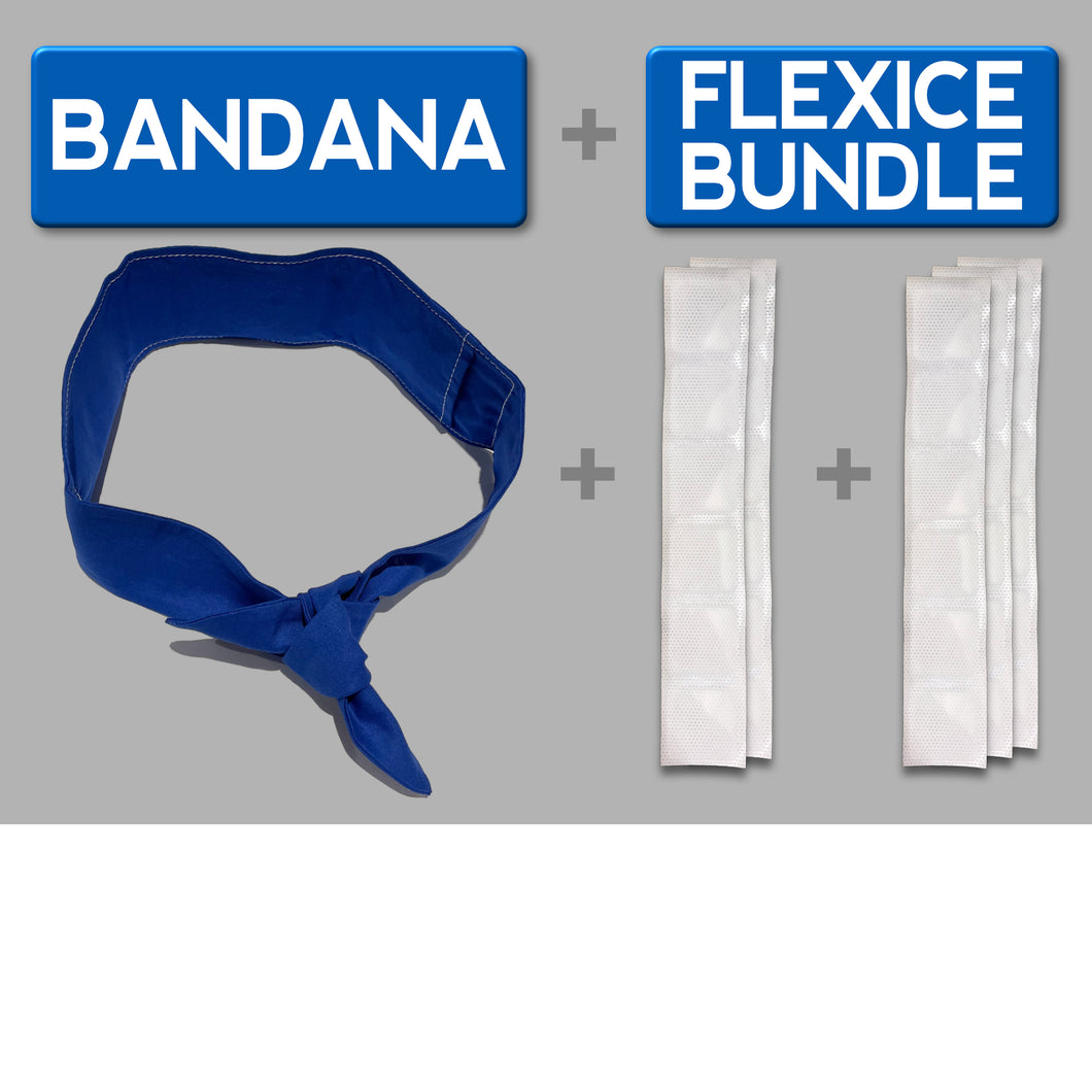 Ice Bandana & FlexIce Bundle - Ocean Blue