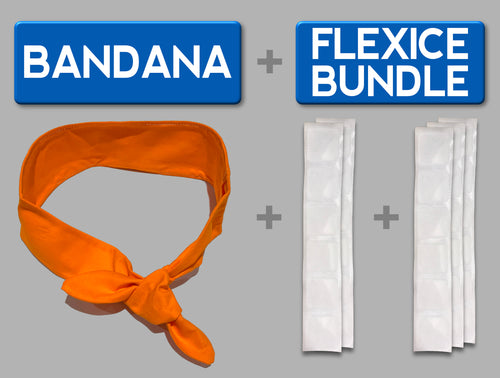 Ice Bandana & FlexIce Bundle - Tiger Orange